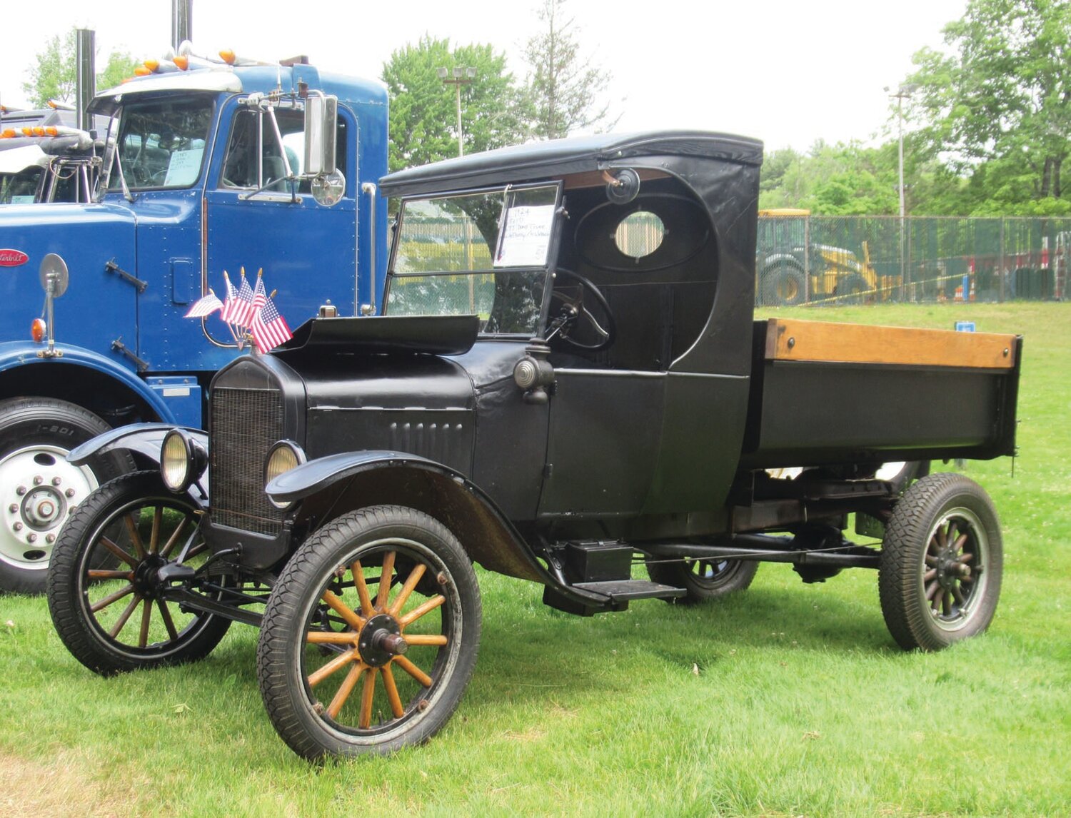 AGELESS AUTO: Anthony Andeozzi drove his 1924 dump truck from his home in Burrillville to Sunday’s show.